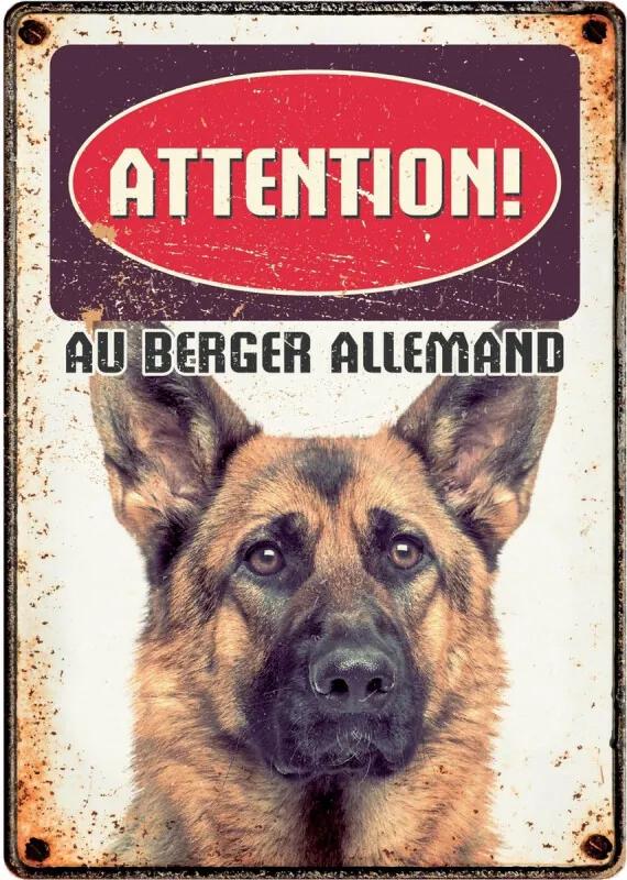 Waakbord Allemand 21 X 14 Cm Staal Bruin (fr)