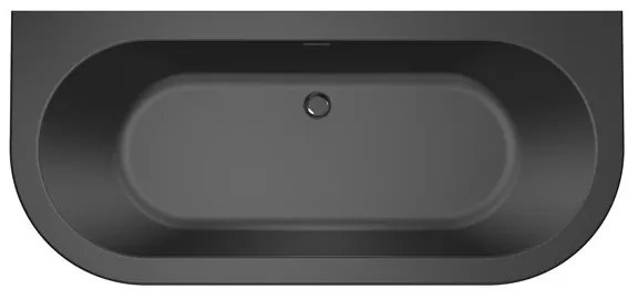Xenz Charley half vrijstaand bad acryl 165x75x60cm klei waste koper