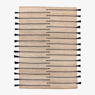 Vloerkleed Van Jute En Plamena Stof 230 X 185 Cm - Sklum