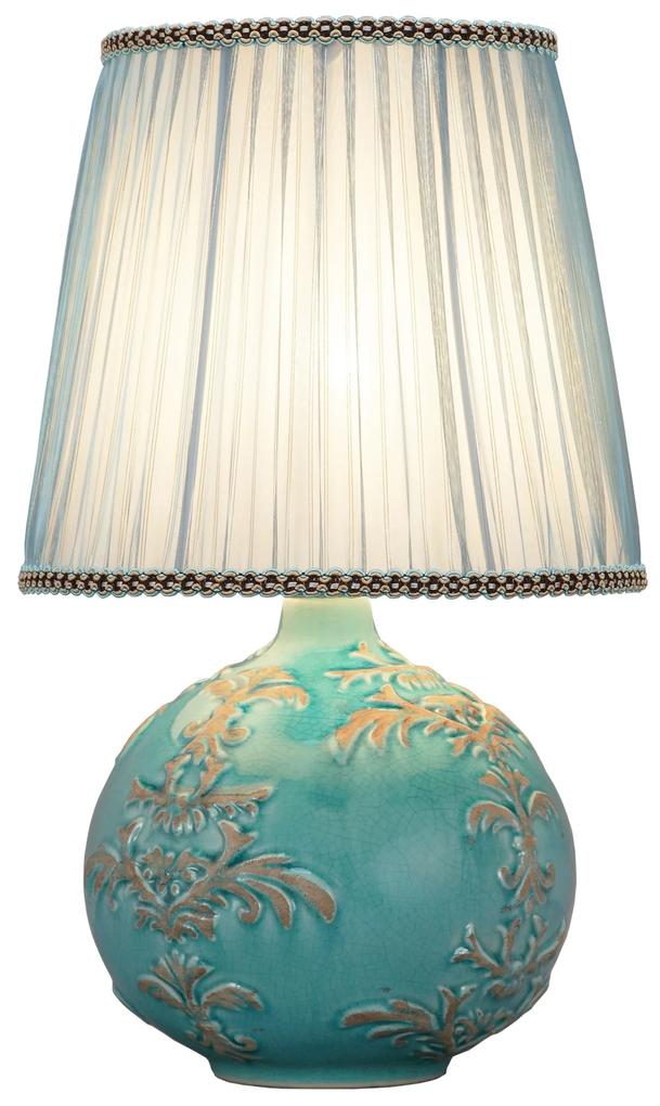 Fine Asianliving Chinese Tafellamp Reliëf Fleur de Lis D25xH42cm