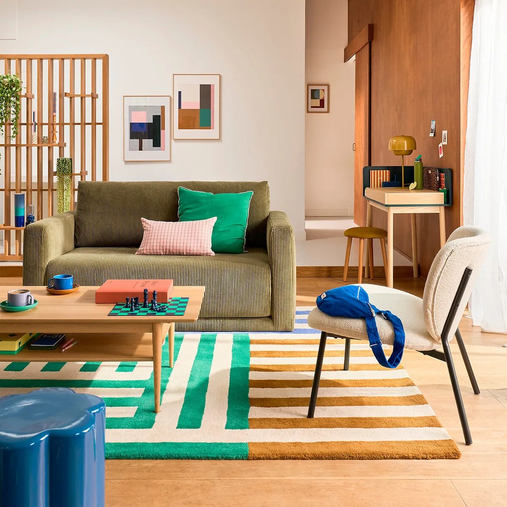 Vloerkleed in wol, Elsie