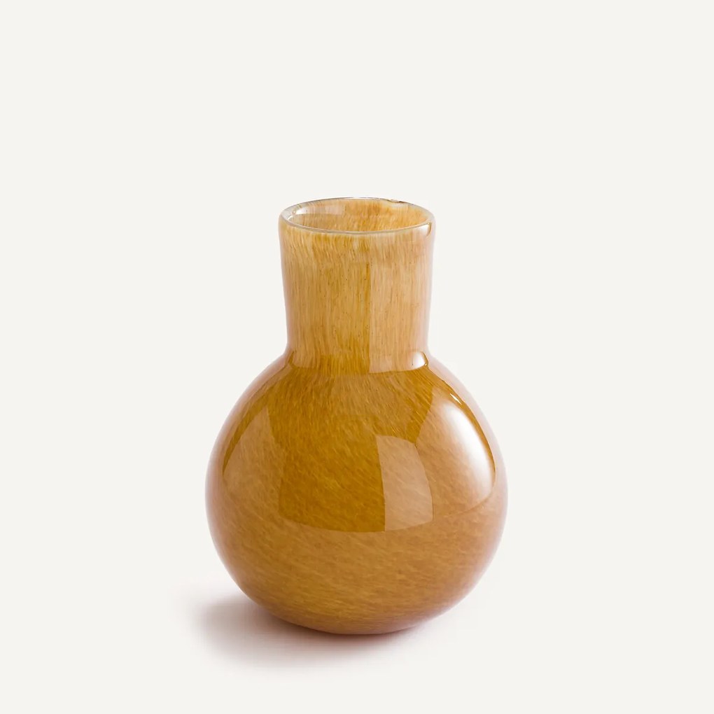 Flesvaas van geblazen glas, H30 cm, Stine