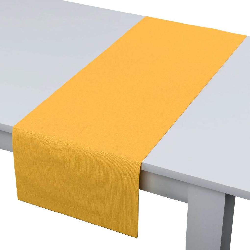 Dekoria Rechthoekige tafelloper collectie Loneta geel 40 × 130 cm