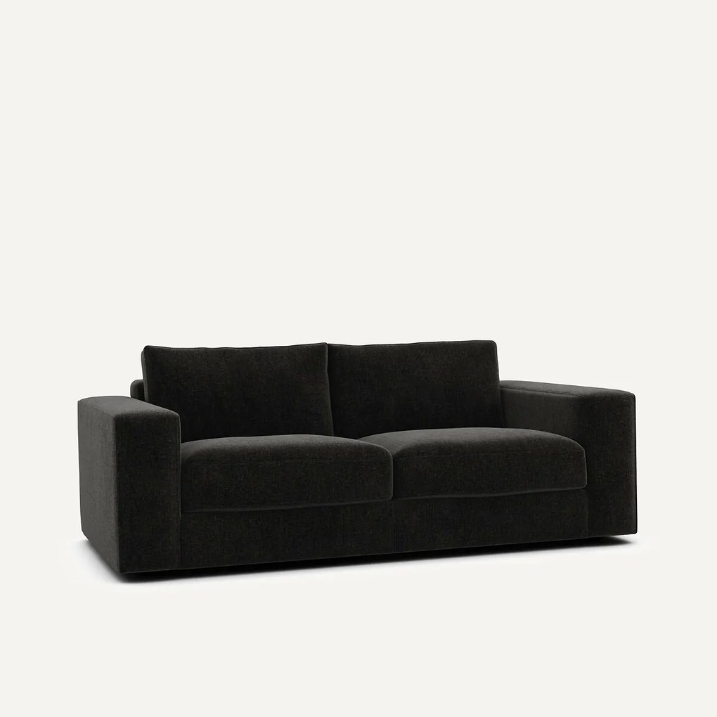 Compacte bank 3-zit in fluweel, Skander