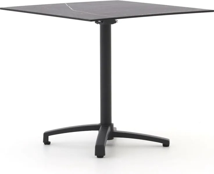 Inklapbare tafel Bellagio  | Vierkant  | Tuintafel Kunststof | 80x80cm | 2 personen | Kees Smit Tuinmeubelen