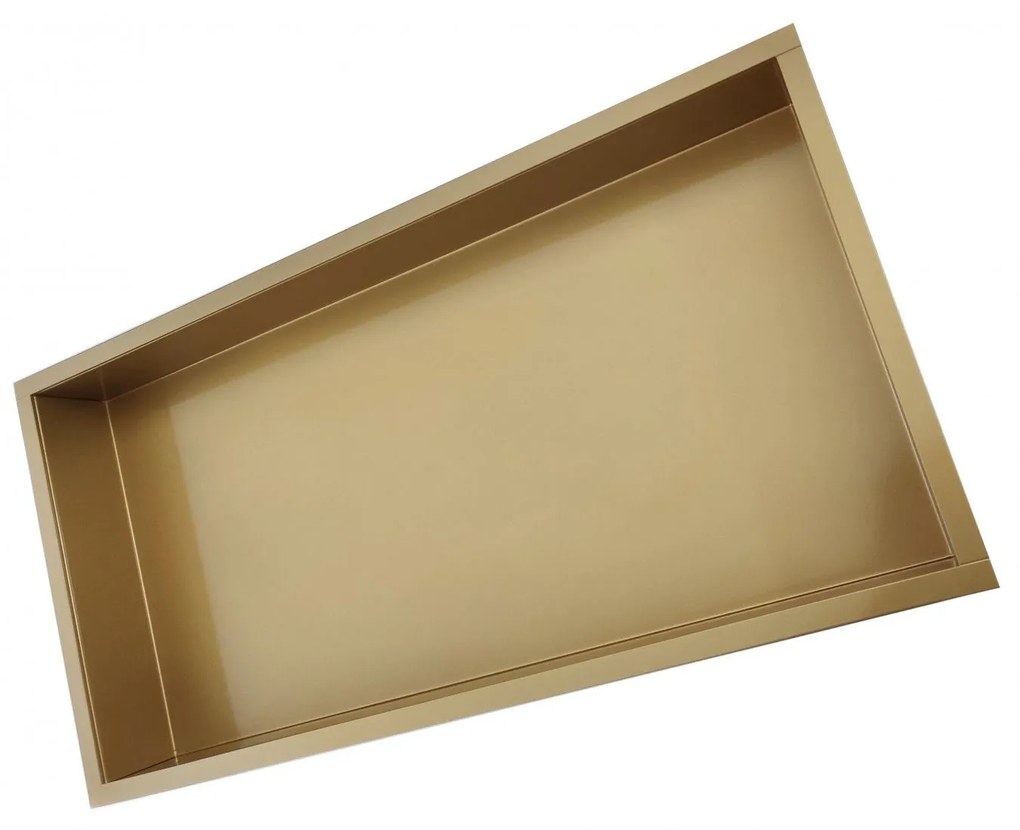 Mueller inbouw nis 30x60x10cm RVS goud