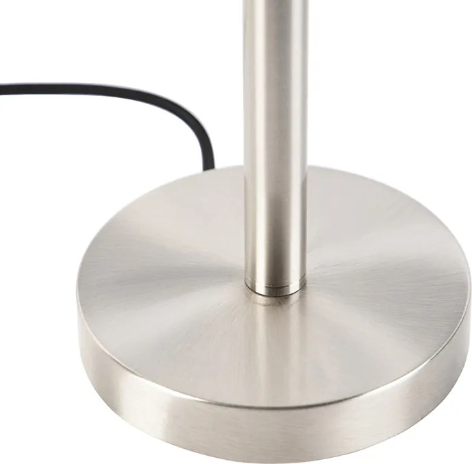 Tafellamp staal met groene kap 25 cm - Simplo