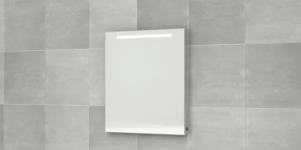 Bruynzeel spiegel 70x70cm met horizontale tl verlichting 232202