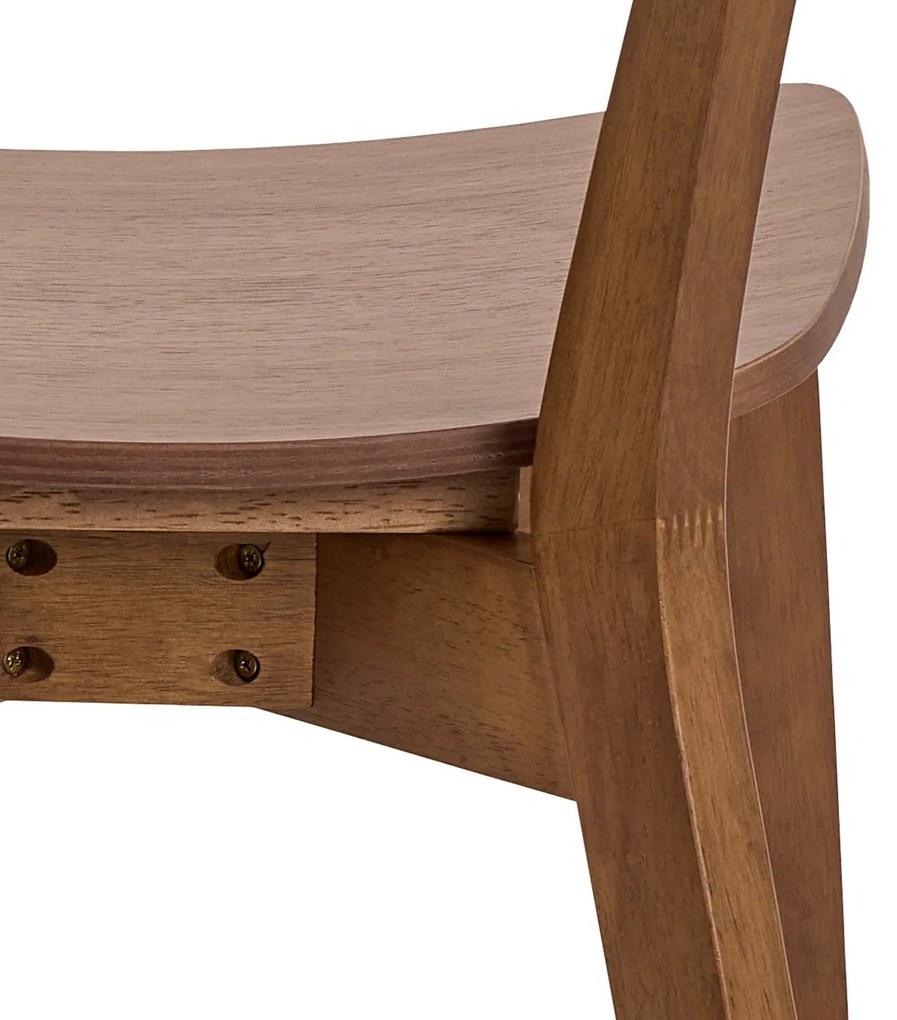 ROXY natuurlijke walnoot - HOUTEN STOEL VOOR WOONKAMER, EETKAMER, KEUKEN, RETRO