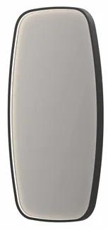INK SP31 spiegel - 50x4x100cm contour in stalen kader incl dir LED - verwarming - color changing - dimbaar en schakelaar - mat zwart 8409850