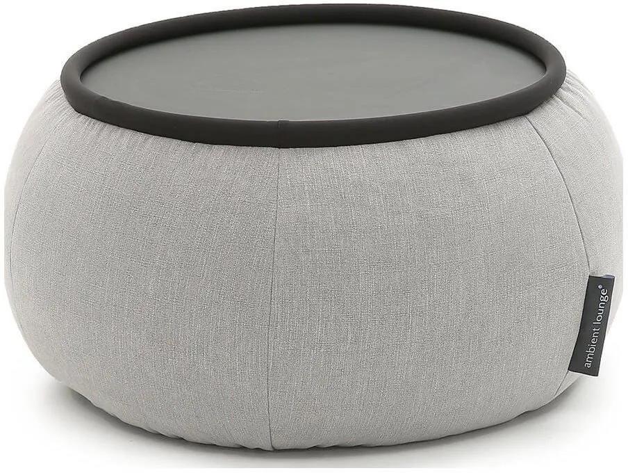 Ambient Lounge Poef Versa Table - Keystone Grey