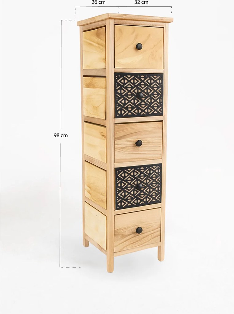 Tiladon Smalle Ladekast 5 Laden