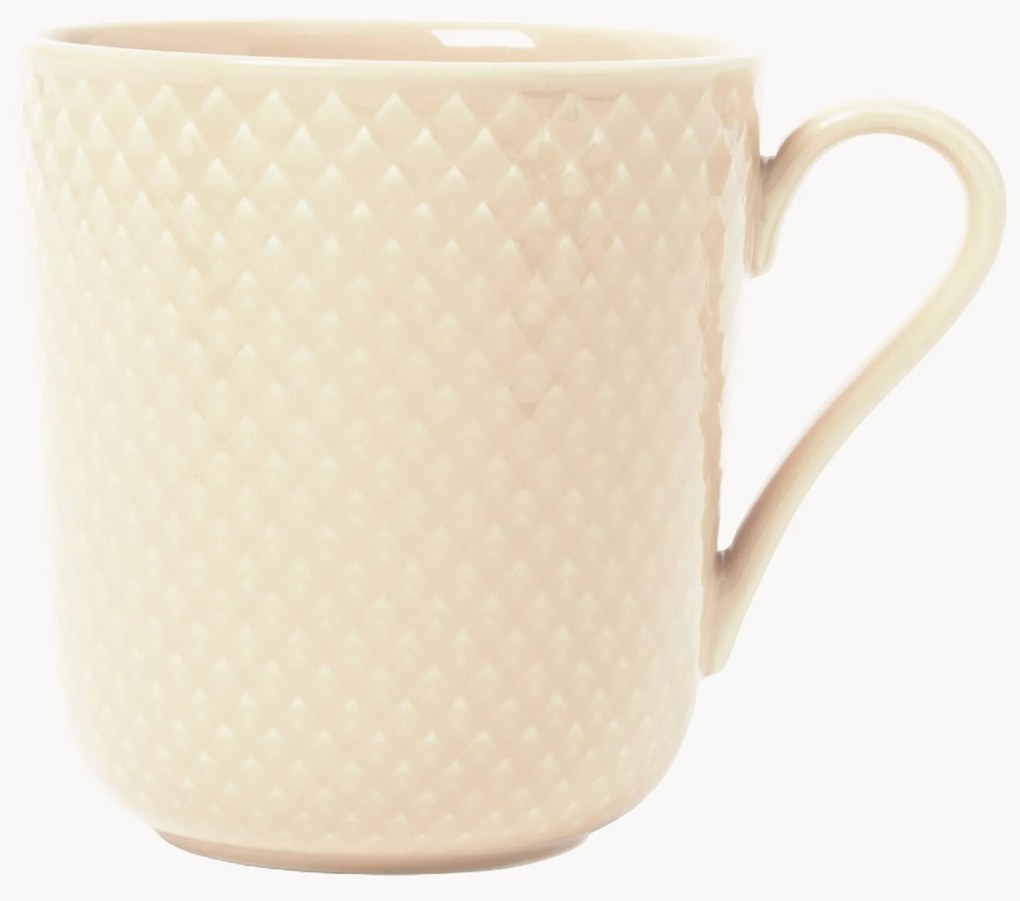 Porseleinen theepot Rhombe met structuurpatroon, 1.9 L