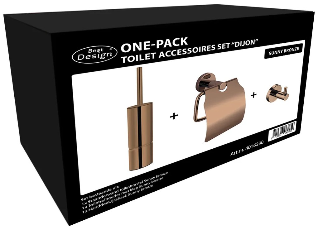 Best Design Dijon toiletaccessoiresset sunny bronze - brons
