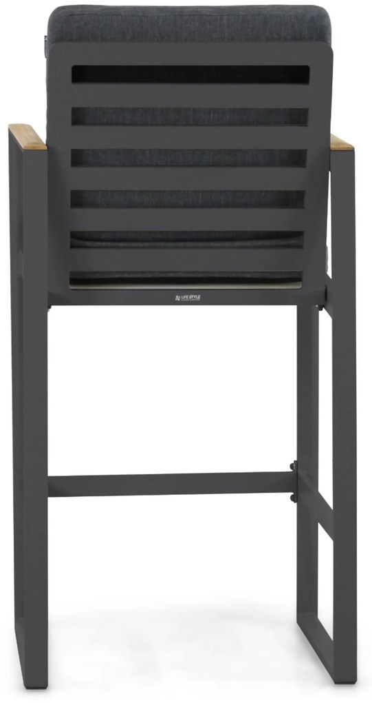Barstoel Aluminium Grijs-antraciet Lifestyle Garden Furniture Faro