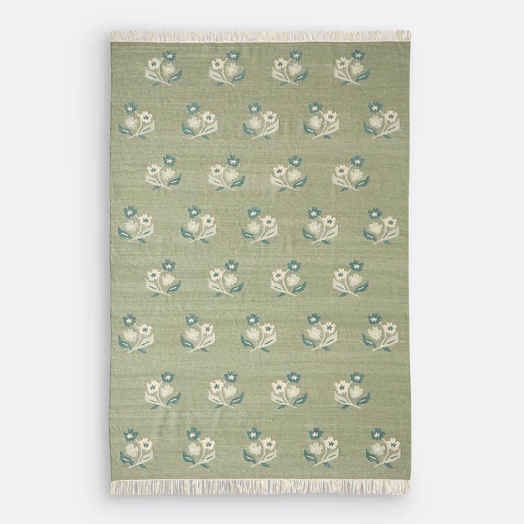 Vloerkleed in wol en katoen, Lysea