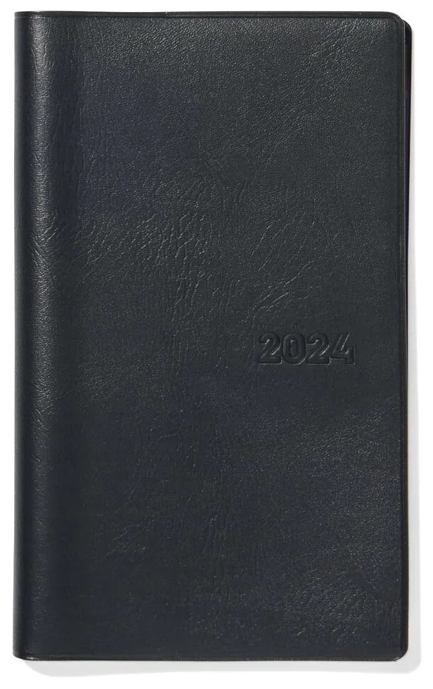 HEMA Jaaragenda 2024 Met Spiraalband Zwart 16.5x10