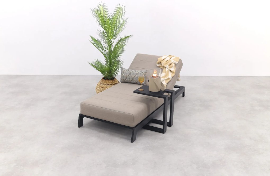 Mexico sunbrella ligbed 200x85 cm. - Taupe