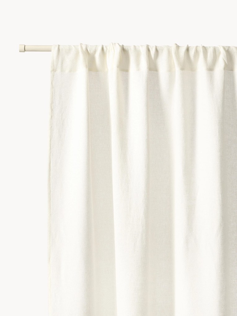 Lichtdoorlatende roede gordijnen Harmony, 2-delig, B 140 cm