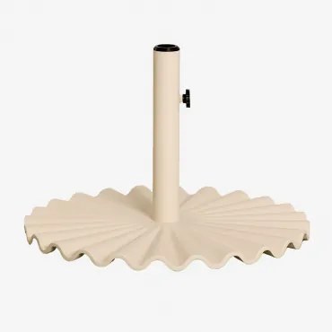 Ronde Parasolvoet 60øcm In Staal Carolys Tapioca Beige - Sklum