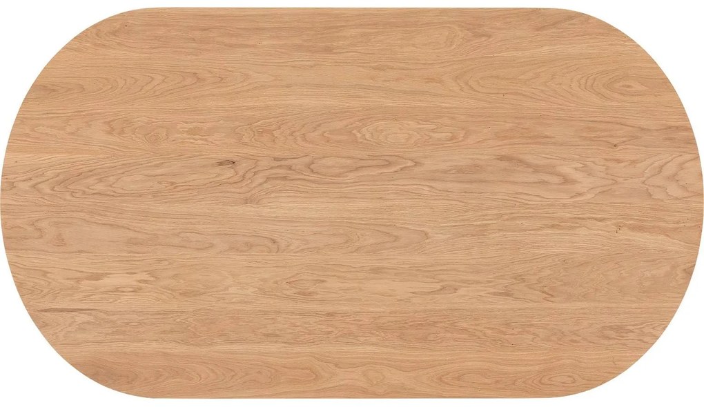 Goossens Excellent Eettafel Uniek, Semi rond 200 x 100 cm