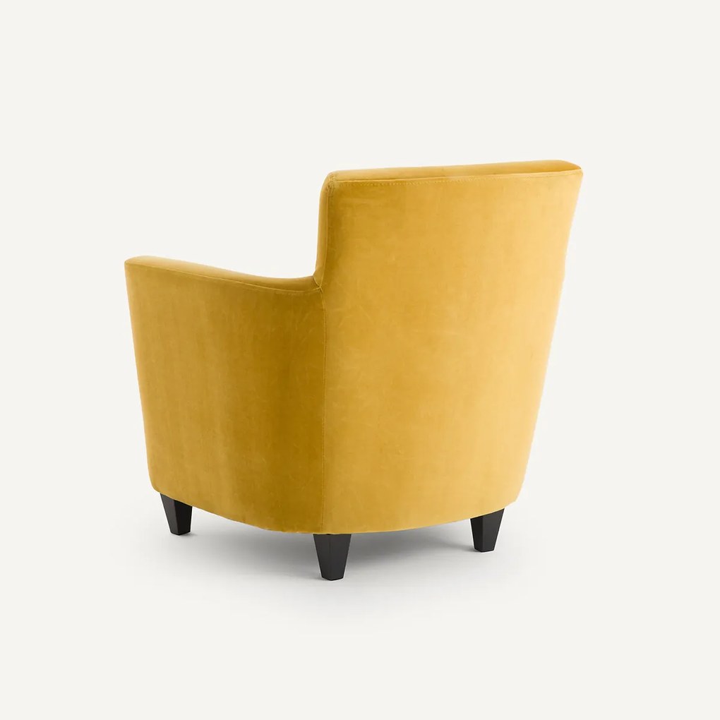 Fluwelen club fauteuil Mathesson