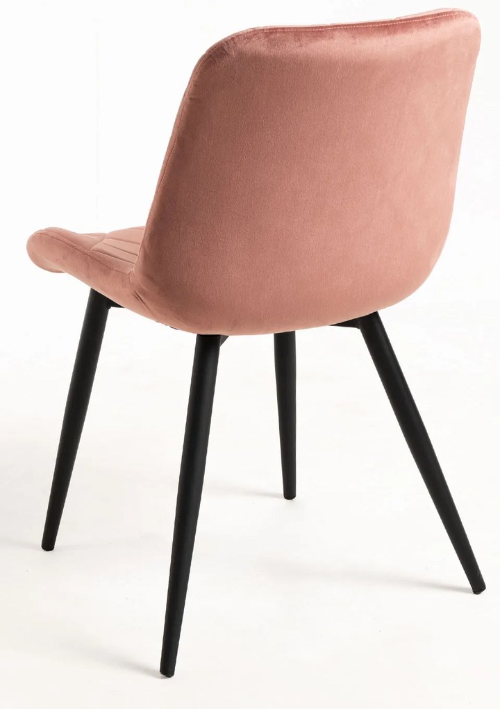 Set 4 Min Fluwelen Stoelen
