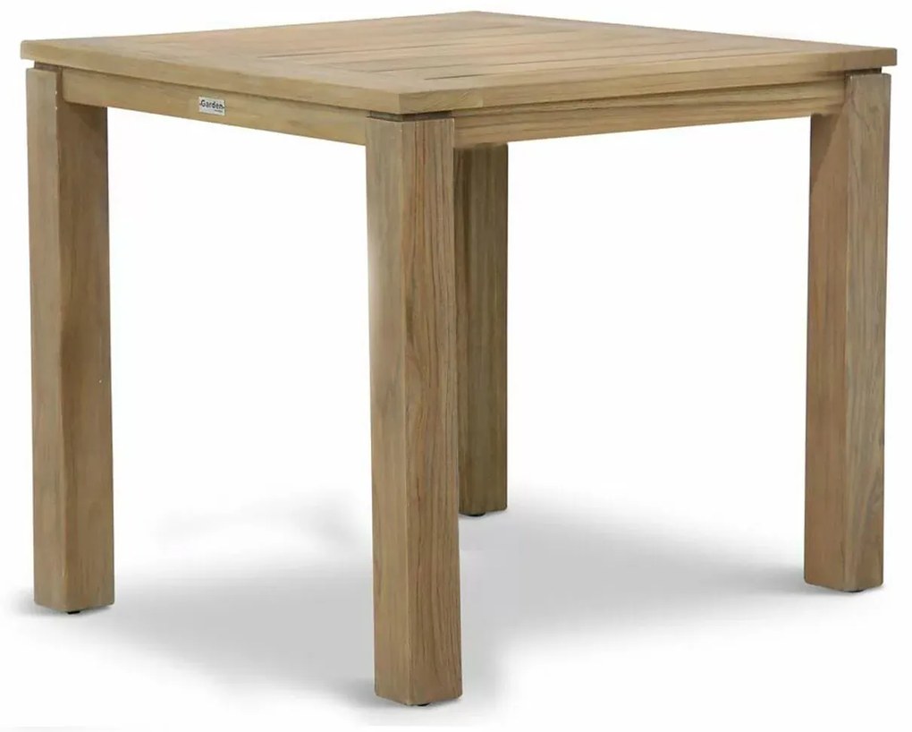 Dining Tuintafel vierkant 90 x 90 cm Teak Naturel teak Bristol