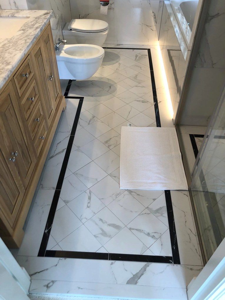 Gepolijste Vloertegel 60x120 Cm Cifre Statuario Luxe Pulido Marmerlook Wit RBT05