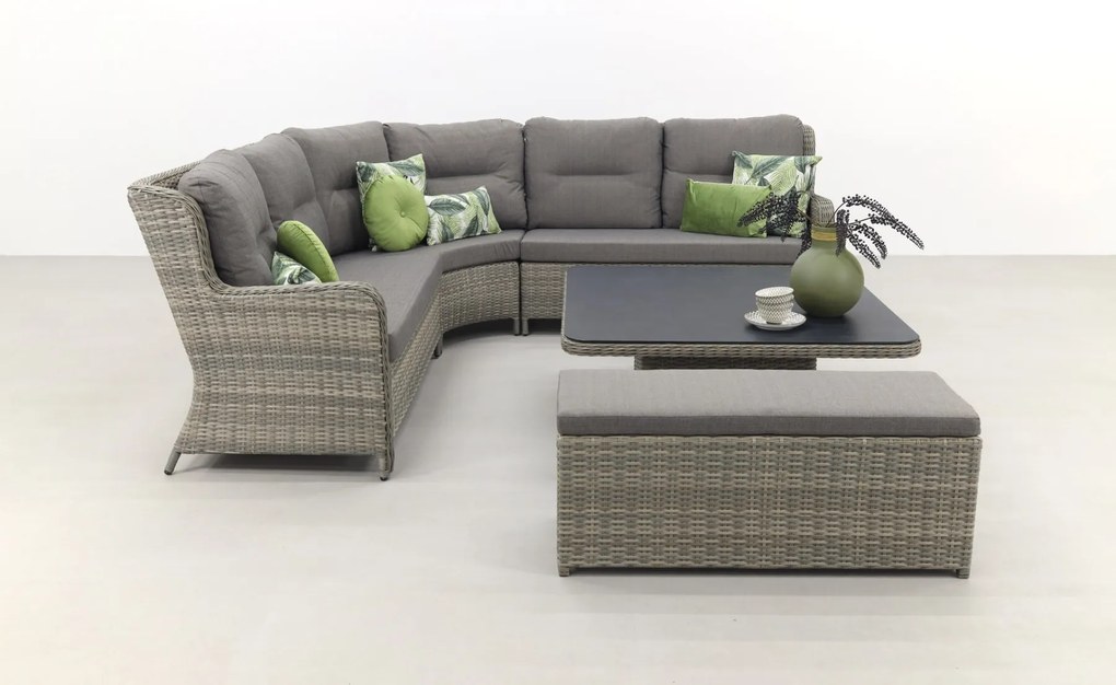 Sandigo lounge dining set met bijzetbank