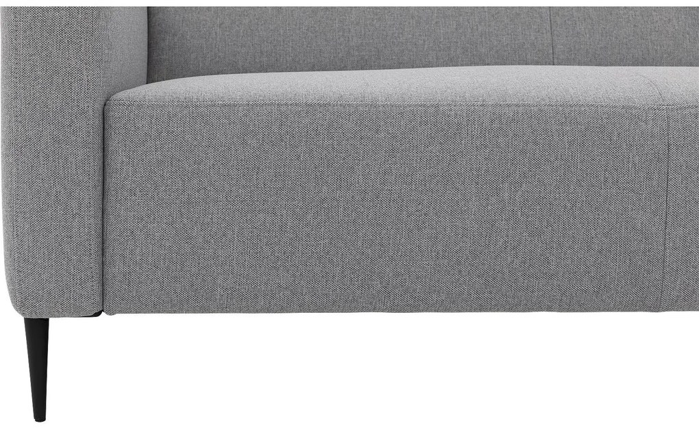 Goossens  Key West grijs, stof, 2,5-zits, modern design met ligelement rechts