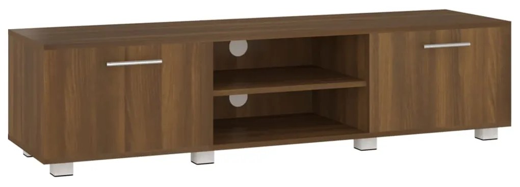 vidaXL Tv-meubel 140x40x35 cm bewerkt hout bruineikenkleurig