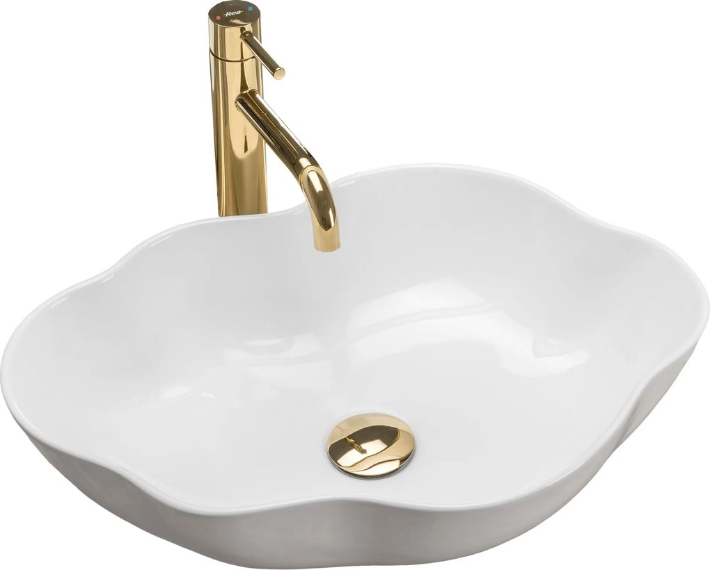 Opzetwastafel Rea Pearl White