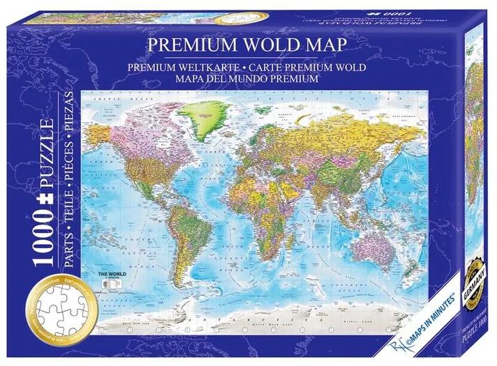 Puzzel Puzzle 1000 pcs - World Map