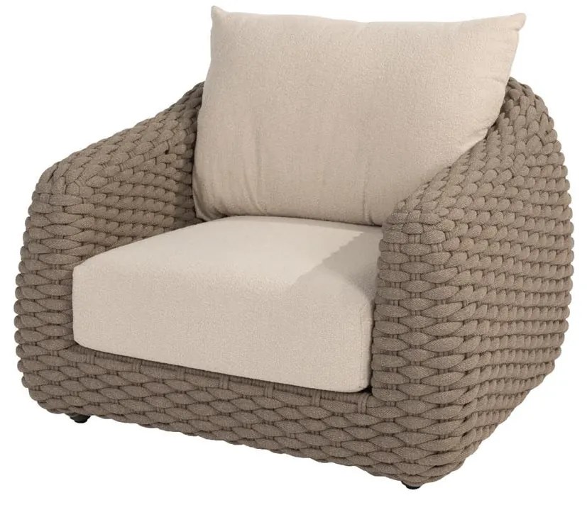 4 Seasons Outdoor Maxime loungestoel terre SALE Loungestoel bruin weerbestendig