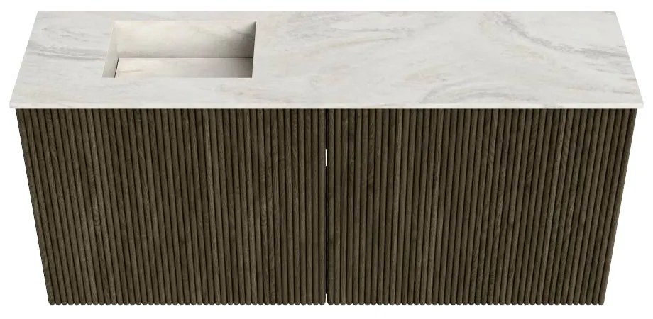 Mondiaz Joya DLux 90cm toiletmeubel shadow met wastafel faye links 1 kraangat ostra