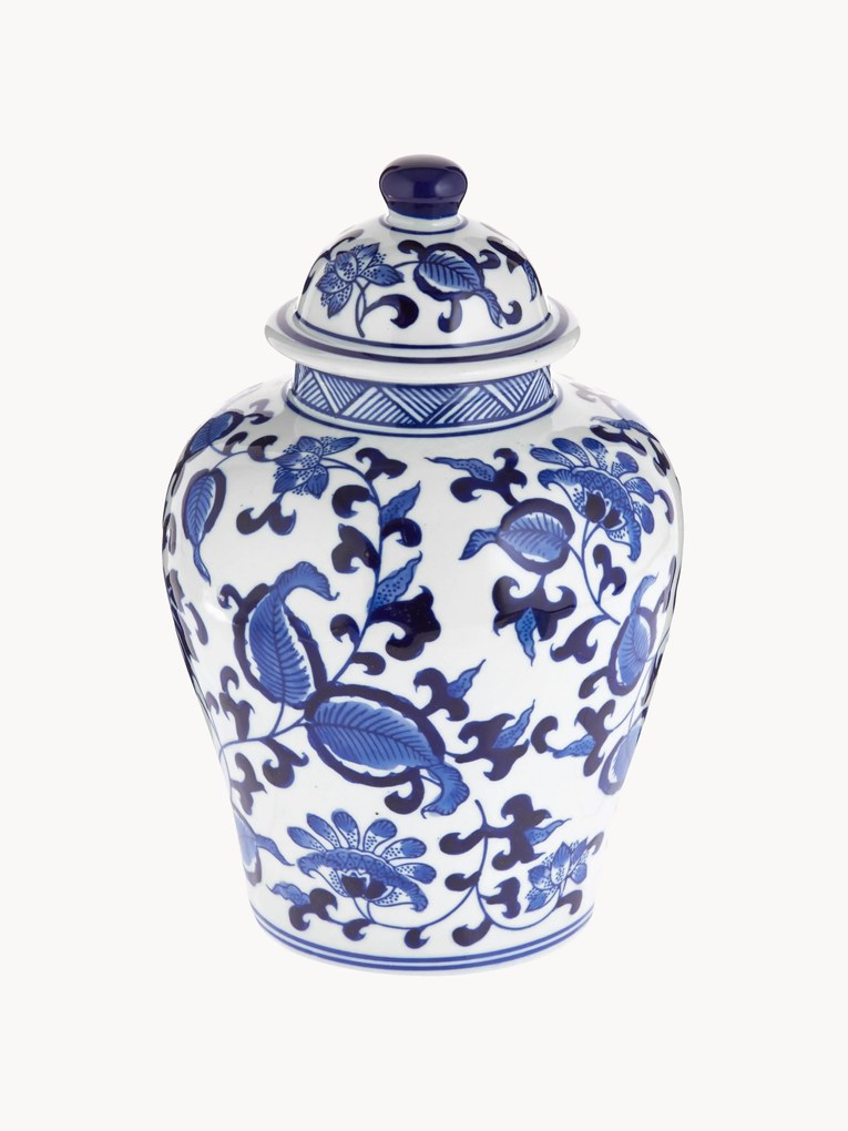 Porseleinen vaas Annabelle met deksel, H 26 cm
