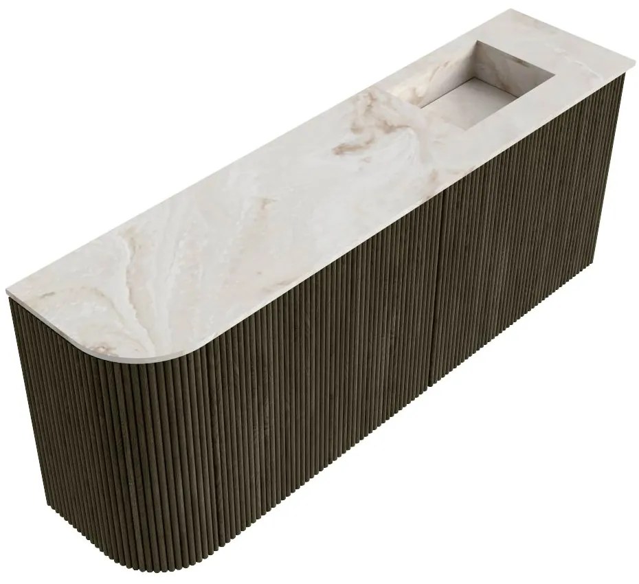 Mondiaz Joya DLux 100cm toiletmeubel ronding links shadow met wastafel faye rechts 1 kraangat frappe