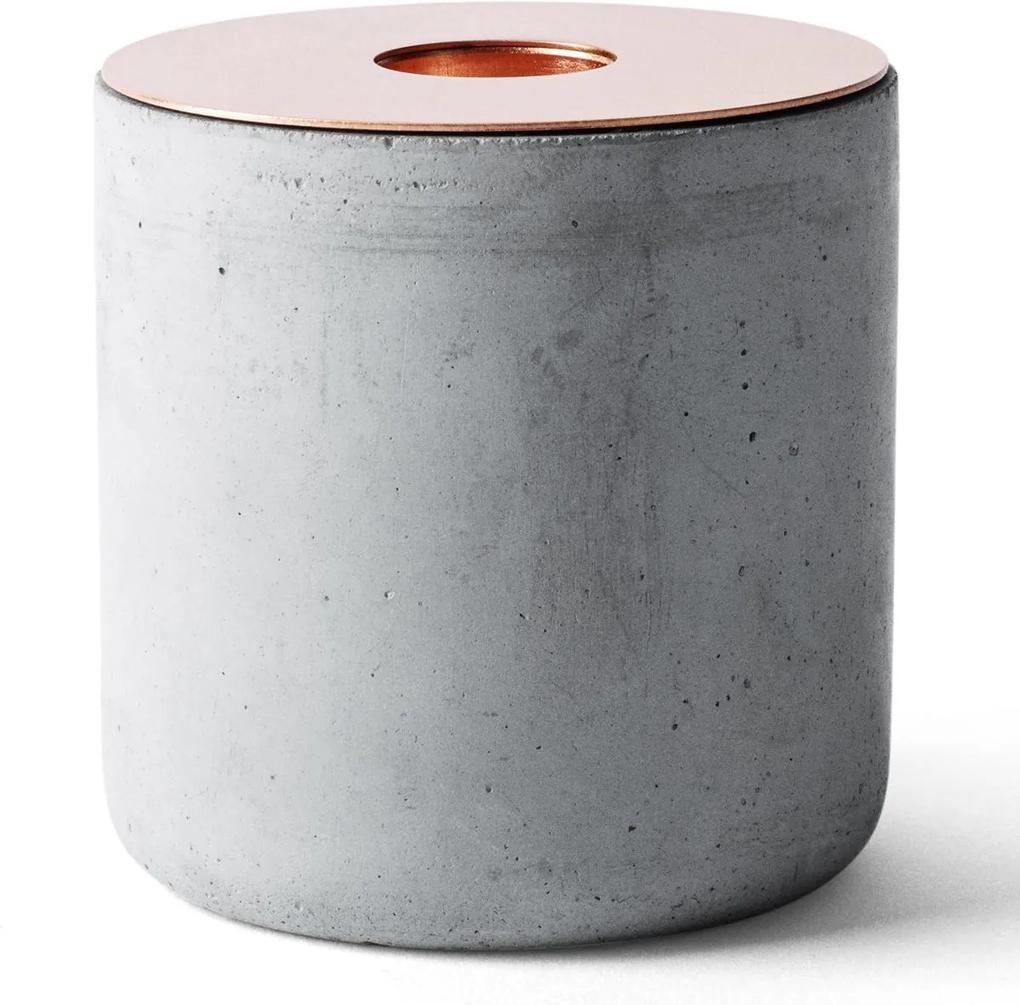 Menu | kaarsenstandaard beton Chunk large grijs kaarsenhouders & kandelaars decoratie kaarsen & kandelaars