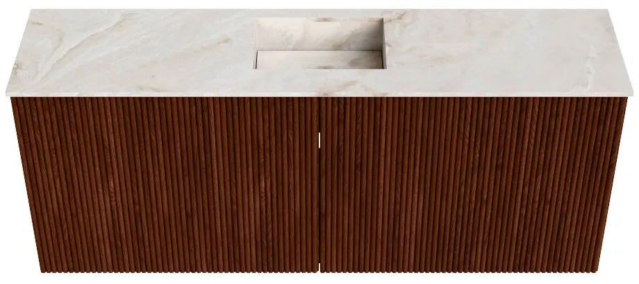 Mondiaz Joya DLux 100cm toiletmeubel ruby met wastafel faye midden zonder kraangat frappe