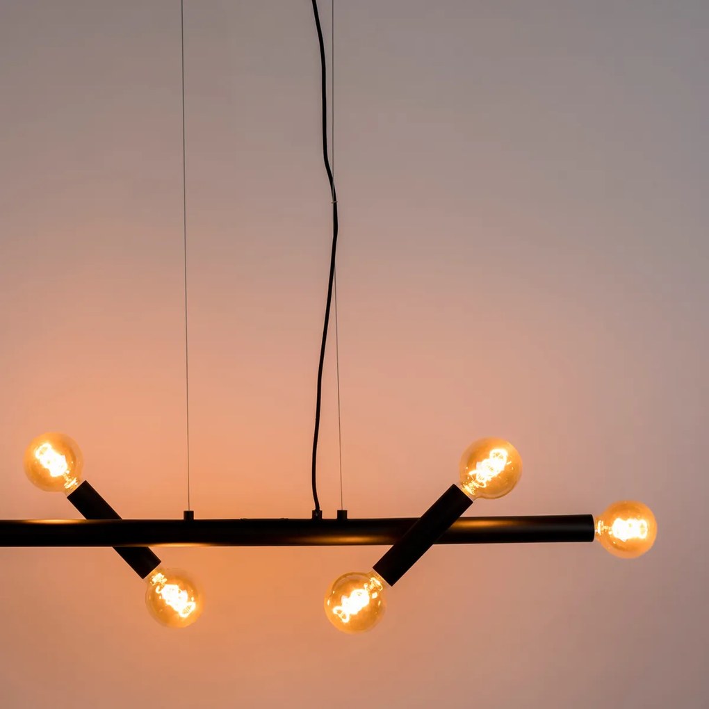 Zuiver Hawk Wide Mat Zwarte Design Hanglamp