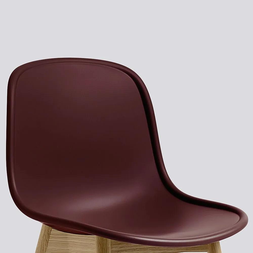 Hay Neu 13 Chair stoel met zwart onderstel,bordeaux kuip