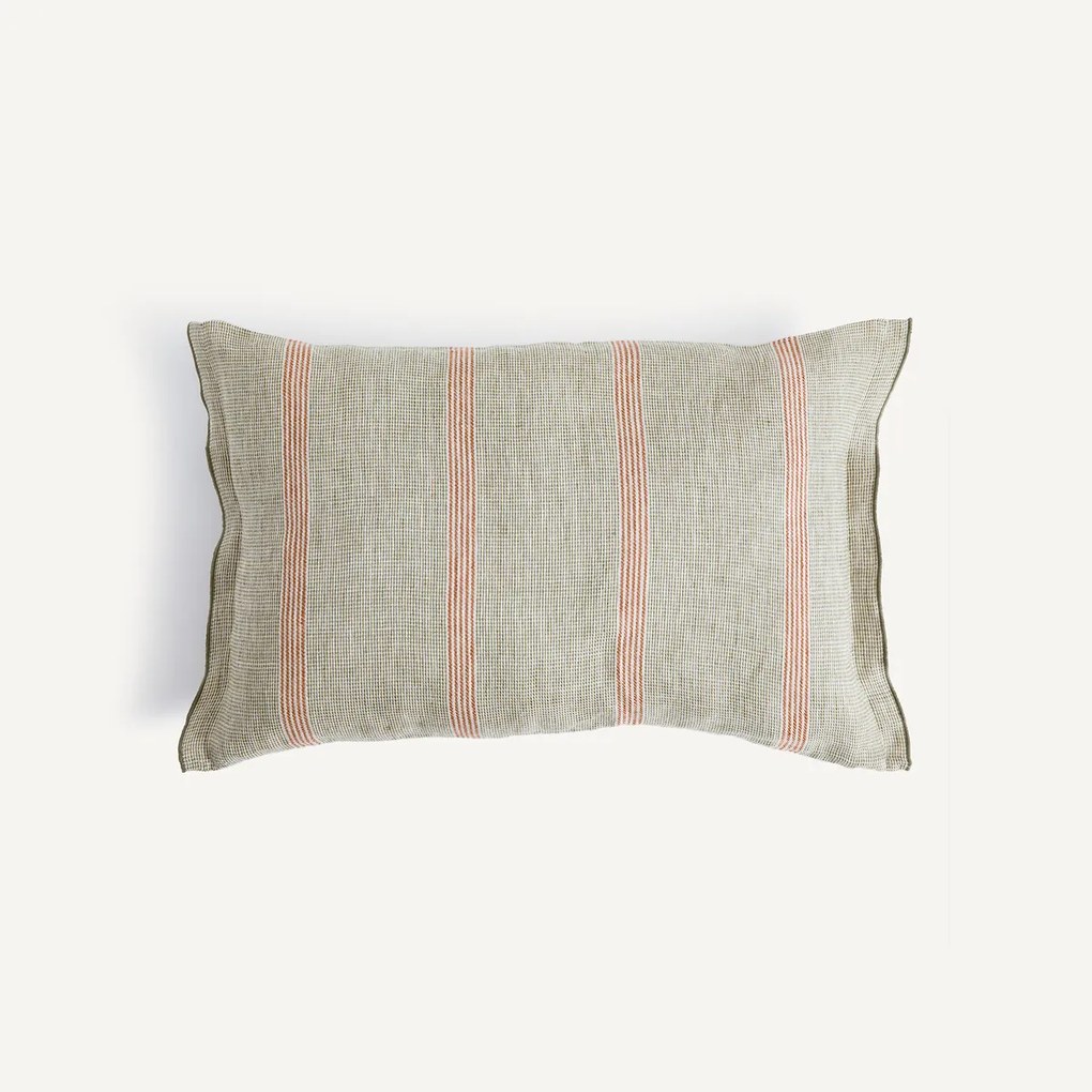 Kussenhoes in gestreept linnen, Virel