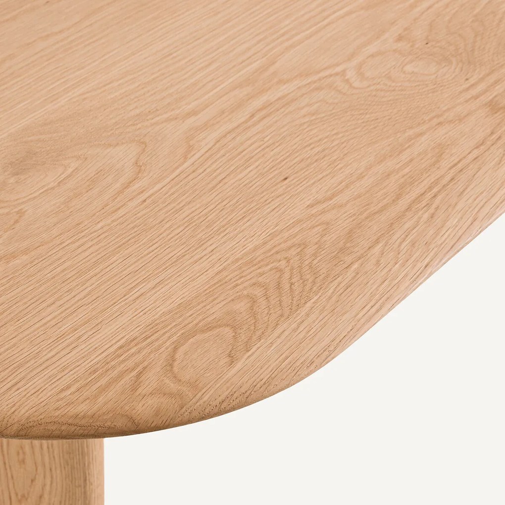 Bistrotafel voor 2 personen, massief eiken en ijzer, Gallina ontwerp, MONCEAU