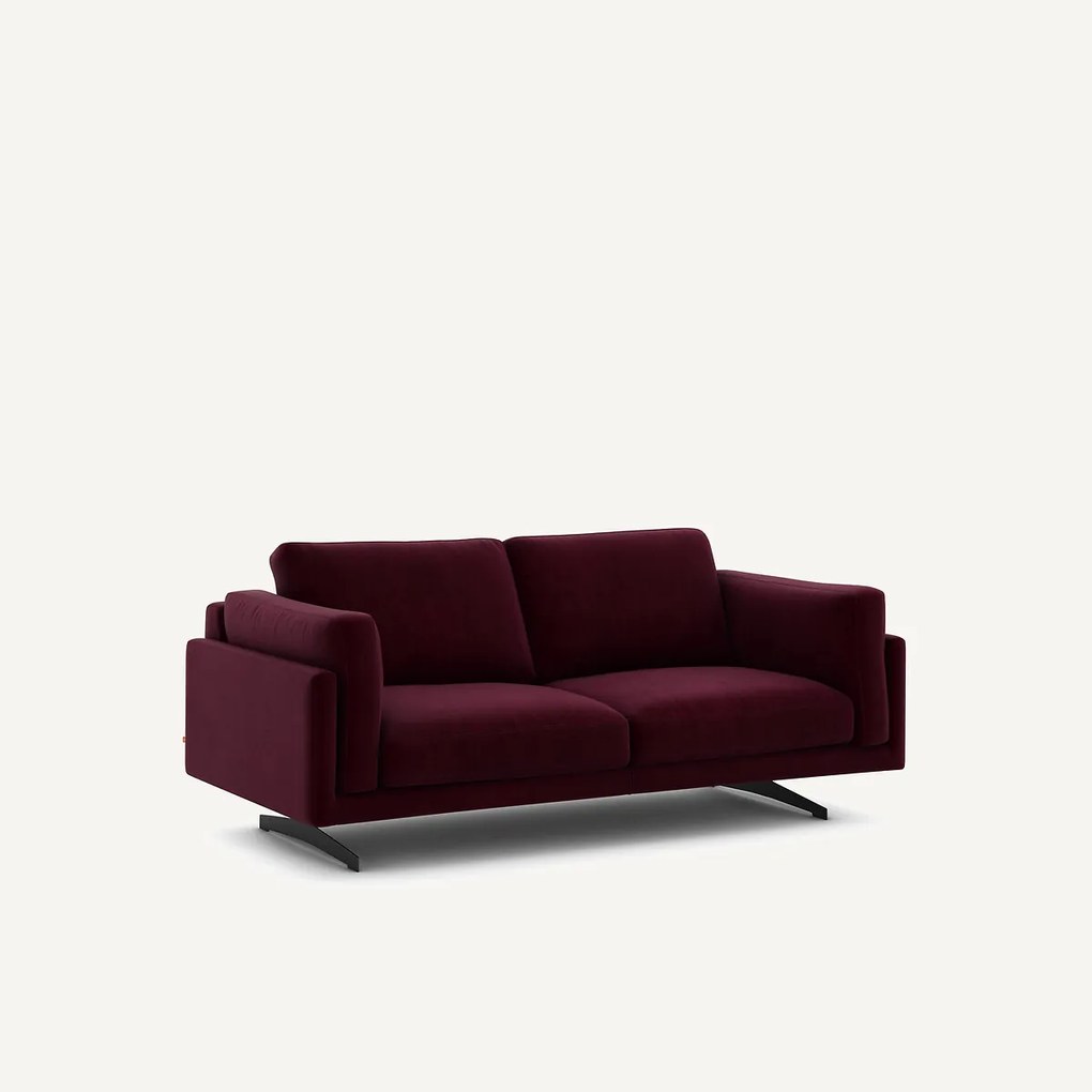 Bank in fluweel, 2-zit, César