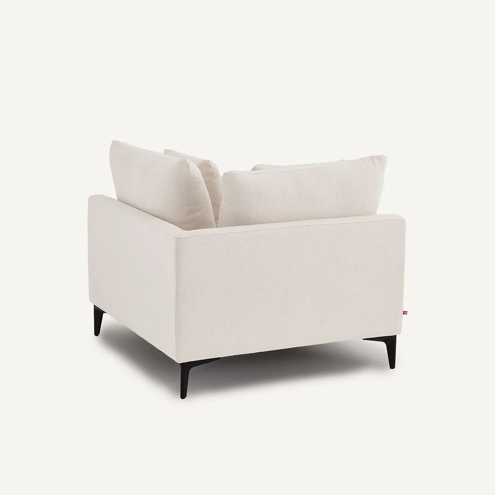 Hoekbank in polyester canvas, MODERNISTE, ontwerp van Emmanuel Gallina