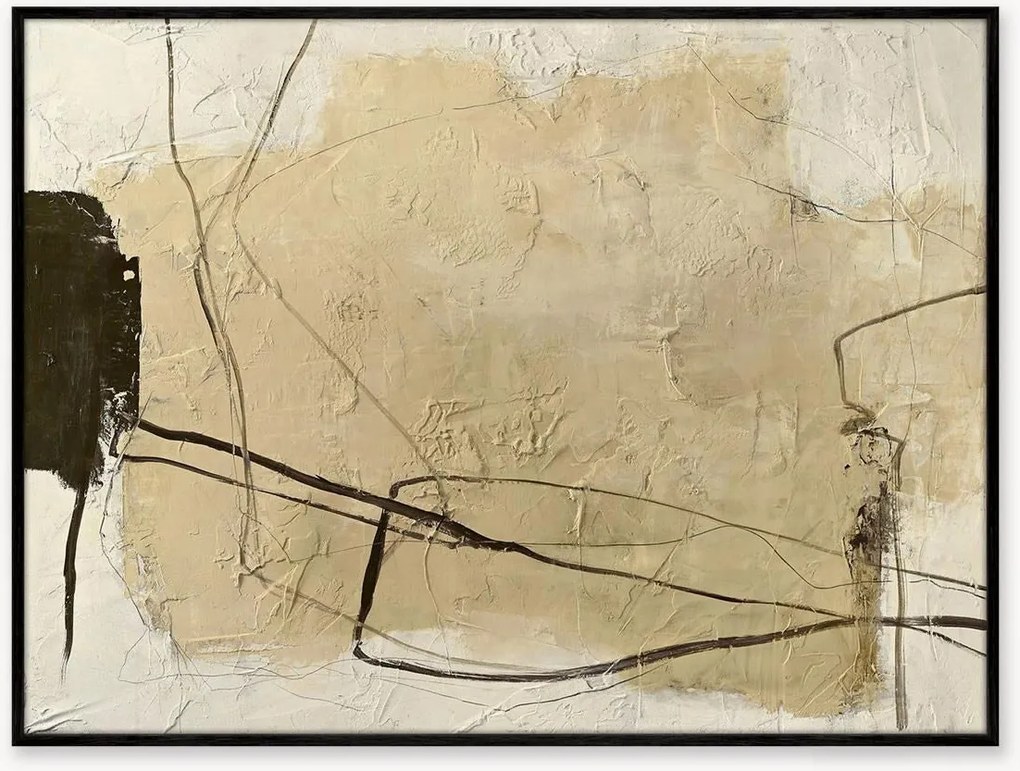 Handgeschilderd ingelijst canvas Art Cloudline