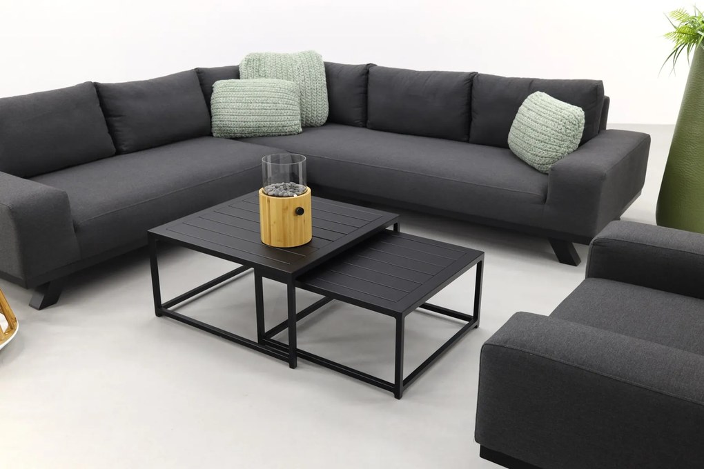 Barcelona/Royalty Sunbrella loungeset - Sooty - 5-delig incl. loungestoel OP=OP