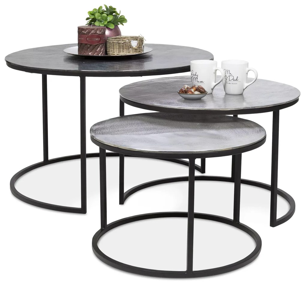 Salontafels (set van 3) Shima - Tin