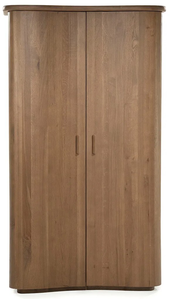 Hoge Design Kast Eikenhout Bruin - 120x50x210cm.